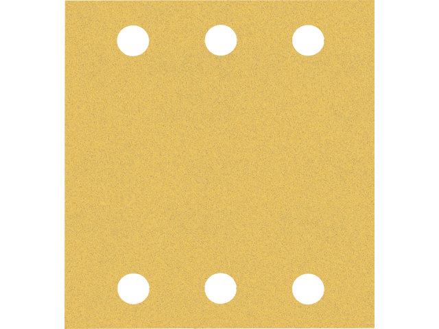 Brusni papir EXPERT C470 z 6 luknjami za vibracijske brusilnike, Dimenzije: 115x107mm, Zrnatost: 120, 2608900893